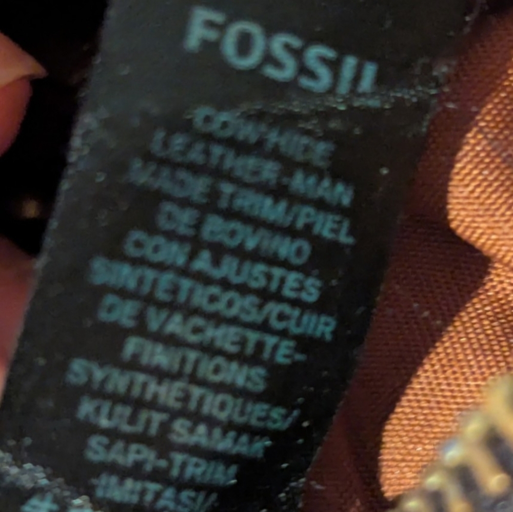 Fossil Gemma Pebbled Leather Crossbody Camera Bag In Black - Picture 8 of 14